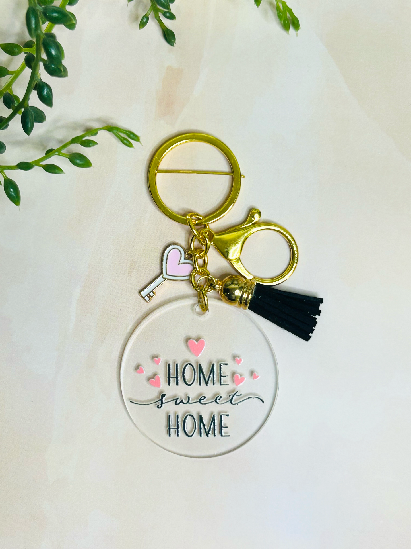 Havenly – Home Sweet Home Acrylic Keychain with charm