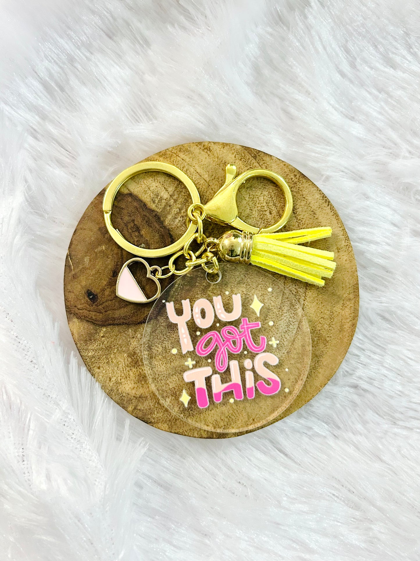 You Got This – Acrylic Keychain with Charm